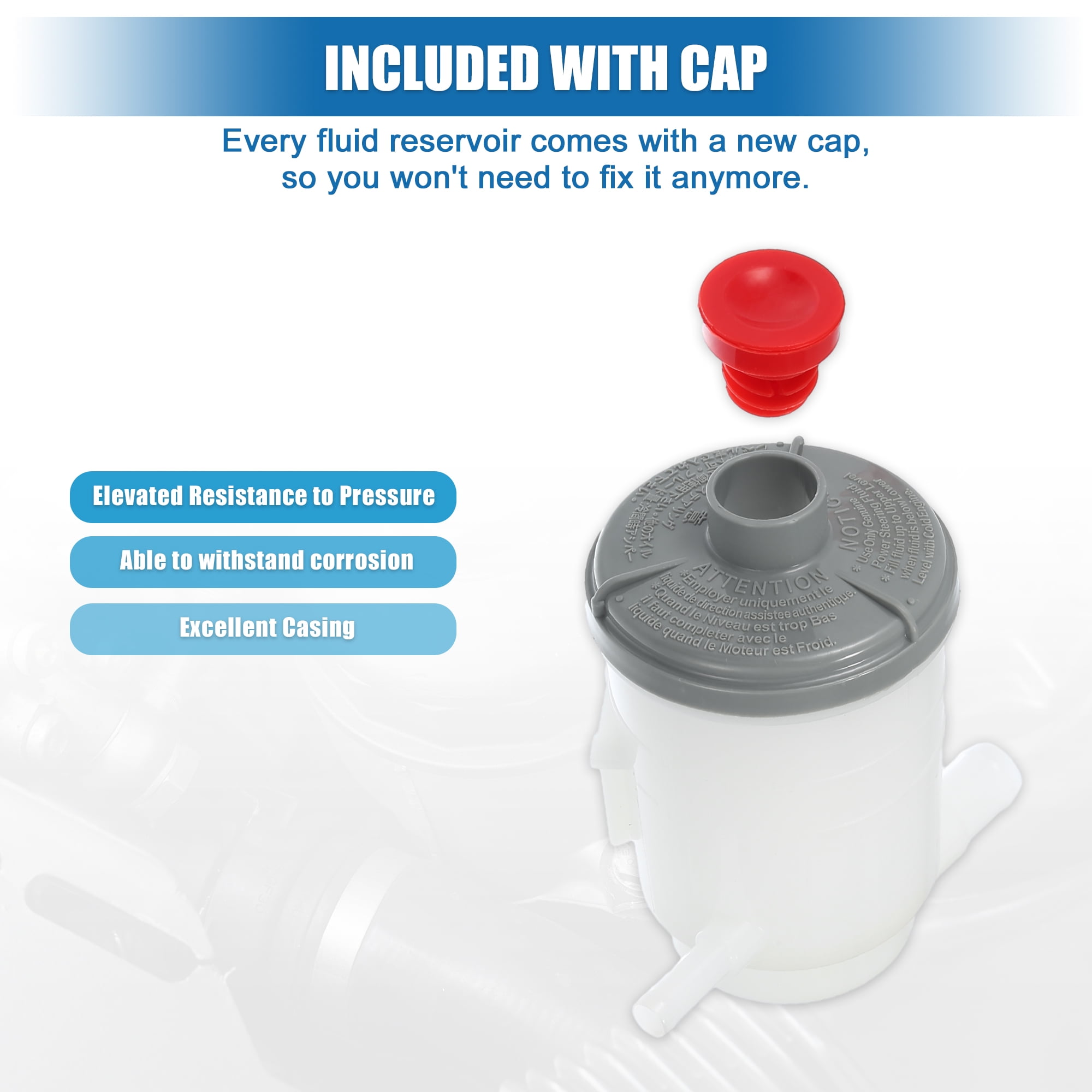 Unique Bargains Automotive Power Steering Reservoir No.53701-S87-A01 for Honda Odyssey 1999-2004 for Acura CL 2001-2003