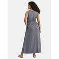 thumbnail image 2 of Time and Tru Women's Sleeveless Smocked Maxi Dress, Sizes XS-XXXL, 2 of 4