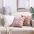 thumbnail image 4 of Throw Pillow with Insert, Double-Sided PV Velvet Soft Decorative Pillow for Sofa Couch Living Room Bedroom and Headboard Support, Brown, 4 of 4