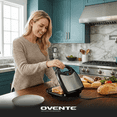 thumbnail image 5 of OVENTE 3 in 1 Electric Sandwich Maker, Panini Press Grill and Waffle Iron Set with Removable Non-Stick Plates, Perfect for Cooking Grilled Cheese, Tuna Melts, Burgers, Steaks and Snacks, Black GPI302, 5 of 10