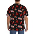 thumbnail image 3 of Yiaed Fire Fighting Print Mens Casual Wrinkle Free Shirts Short Sleeve Button Down Summer Stretch Dress Shirt-Large, 3 of 5