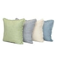 thumbnail image 3 of Mainstays Frayed Edge Decorative Throw Pillow, 18x18", Blue, 3 of 4