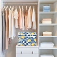 thumbnail image 4 of Yayeee Collapsible Cube Storage Bin with Lid Fabric Closet Decorative Basket with Handles, Retro Plaid Lemon, 4 of 7