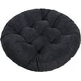 thumbnail image 1 of Nvzi Cojines de suelo Cojines redondos Cojines para silla Cojines para asiento de exterior para sentarse Meditación Yoga Sala de estar Sofá Balcón 22x22 pulgadas, Negro, 1 of 5