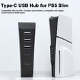 thumbnail image 1 of Hub USB 5 en 1 de SUSUchens, extensor de alta velocidad para PS5 Slim con 3 puertos USB (1 tipo C, 1 tipo C 3.1 para VR2), conecta varios dispositivos, concentrador USB de máxima eficiencia, 1 of 8