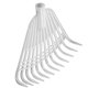 thumbnail image 4 of Leaf Rake Steel Rakes Plastic Rakes Accessories Garden Cleaning Tools Without Handle for DIY Farm Gardening (White), 4 of 4
