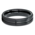 thumbnail image 2 of Silly Kings Jewelry Black Tungsten 6mm - Wedding Band - Black Tungsten Ring - Black Ring (11.5), 2 of 3