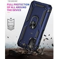 thumbnail image 4 of Galaxy A03S Case [ Grade, 16ft Drop Tested], Navy Blue with HD Screen Protector,  Kickstand, Ring Holder, 4 of 16