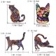 thumbnail image 2 of 4 unids/set broches acrílicos creativos broches acrílicos con patrón de gato para decoración de ropa de regalo JM, 2 of 5