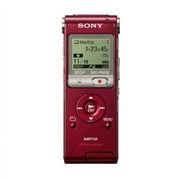 Sony 2GB Digital Voice Recorder with LCD Display, Red, ICD-UX200