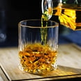 thumbnail image 2 of LUXU Whiskey Glasses(Set of 4)-11 oz sculpted Scotch Glass,Old Fashioned Glasses,Crystal Bourbon Rock Glasses,Large Bar Glasses,Unique Glassware Tumblers for Cocktails, 2 of 5