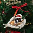 thumbnail image 3 of GiLiling 2024 New Sleeping Angel Dog Christmas Funs Pendant Cartoon Xmas Tree Pendant Decorations Pendant Christma Halloween Home Decoration Pendant Gift ﻿, 3 of 5