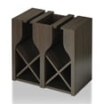 thumbnail image 3 of Furniture of America Sacha Wood 8-Bottle Hanging Wine Rack in Brown Wenge, 3 of 11