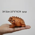 thumbnail image 7 of Carved Croaking Wood Percussion Musical Sound Wood Frog Tone Block Toys About 10x6x6cm, 7 of 7