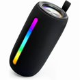 thumbnail image 1 of wonima44 Portable Bluetooth Speaker with Colorful Flashing Lights, Outdoor Waterproof Wireless Speaker Suitable for Party, Home, Beach, Travel (Black), 1 of 1