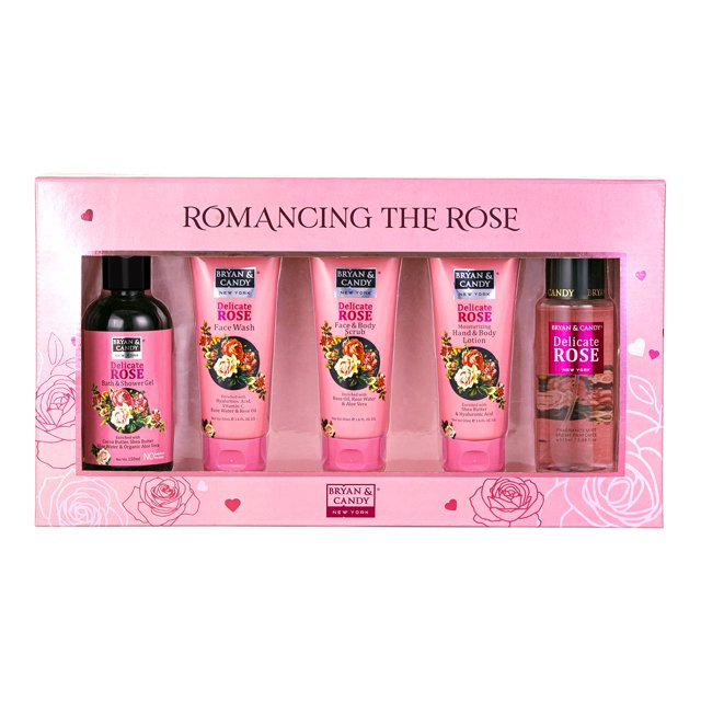 Bryan & Candy Romancing The Rose Complete Face & Body Care Kit Gift