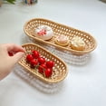 thumbnail image 1 of Sentmoon Woven Basket Baskets for Organizing Boy Easter Basket Stuffers Small Wicker Basket Rattan Woven Basket for Storing Bread Fruit and Snacks for Kitchen Restaurant Outdoor, 1 of 7