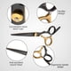thumbnail image 3 of Juego de tijeras para cortar el cabello, tijeras para adelgazar/texturizar, tijeras para peluquería, 3 of 6