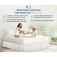 thumbnail image 6 of HNB Store Ruffled Bed Skirt Easy Fit 14" inch Drop | Microfiber Made | Twin XL Size Bedskirt | Ivory, 6 of 7