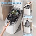 thumbnail image 6 of 1pc/2pcs/3pcs Self-Emptying Trash Can with Drawstring Bags, Hands-Free Pull-Out Design, 3.8-Gallon Capacity – Ideal for Home, Bathroom, Kitchen, Bedroom & Dorm Room Decor and Accessories, 6 of 15