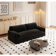 thumbnail image 4 of Queen Pull Out Sofa Bed, 3-in-1 Convertible Sleeper Sofa with Side Storage,Multi-Functional Velvet Loveseat Bed for Living Room,Bedroom,Apartment,Office, 4 of 6