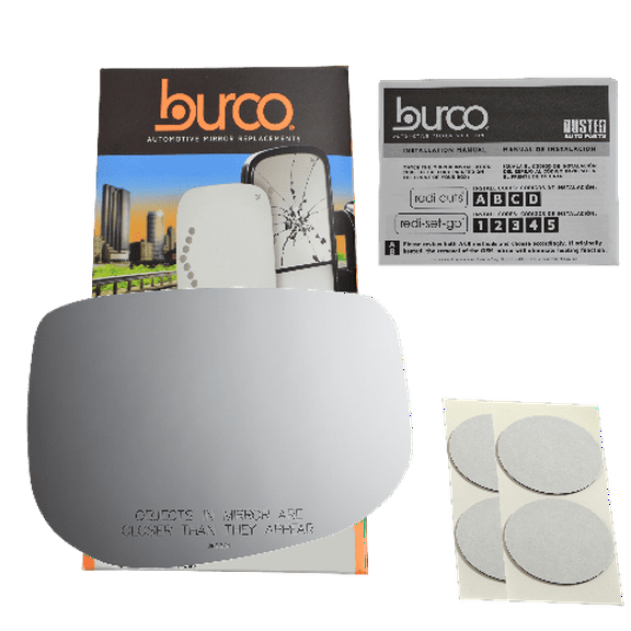 Passenger Side Mirror Glass Lens w/o Backing Plate. Comes with Adhesive Pads, USA For 09-14 Honda Fit