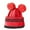 Red, variant on qolati Baby Winter Hat Scarf Set Toddler Beanie Hats Girl Boy with Neck Warmer Outdoor Ski Beanie for Kids Knit Warm for Cold Weather