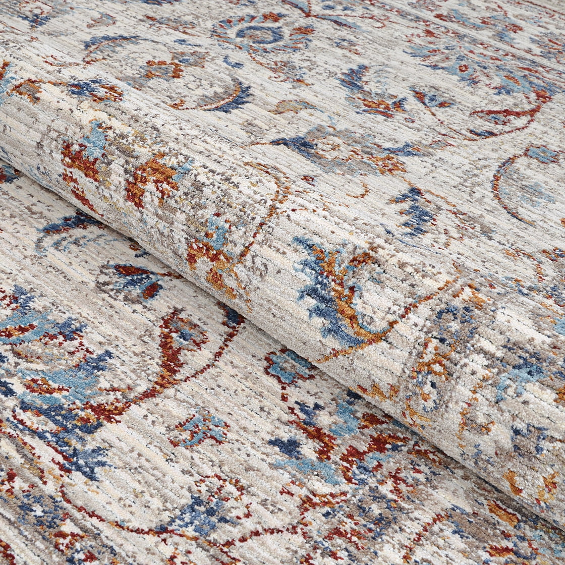 Couristan Nostalgia Persian Tabriz Area Rug, Antique Cream, 6'6" x 9'6"