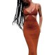 thumbnail image 1 of Vestido largo Sexy de punto con tirantes finos para mujer, vestido largo con cuello Halter y espalda descubierta, ropa de calle Y2K para fiesta en Club Xemadio WRMH-1438-1, 1 of 3