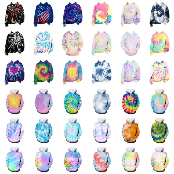 GobdXE Tie Dye Boys Hoodie Long Sleeve Hooded Pullover Casual Sweatshirt Size:11-12 Years