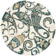 thumbnail image 4 of SAFAVIEH Wyndham Dulcibella Floral Wool Area Rug, Ivory/Multi, 7' x 7' Round, 4 of 8