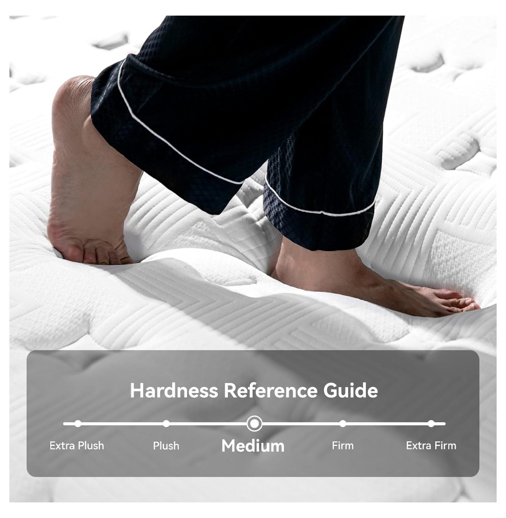 Twin Mattress, 8 Inch Twin Size Mattress in a Box, Memory Foam Individual Pocket , Medium Firm , Isolation, Ideal for All Sleep Positions, Certified