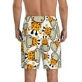 thumbnail image 4 of Lsque Giraffes Head Mens Sleep Pajama Shorts,Short Pajama Pants, Cotton Ultra-Soft Knit-Small, 4 of 9