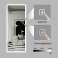 thumbnail image 4 of LED Lighted Wall Mounted Mirror, 65"*21" Full-Length Mirror with Lights, Door Hanging Vanity Mirror, Big Size Rounded Corners, Bedroom,Living Room, Dressing Room, 4 of 8
