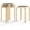 Birch+black, variant on Stackable Bentwood Stools Set of 4, 18-Inch Height Backless Counter Chairs with Round Top, Anti-Slip Felt Pad, Portable School Stool for Dining Room, Kitchen, Classroom (Walnut)