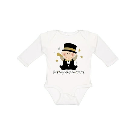 

Inktastic Baby s 1st New Year Gift Baby Boy Long Sleeve Bodysuit