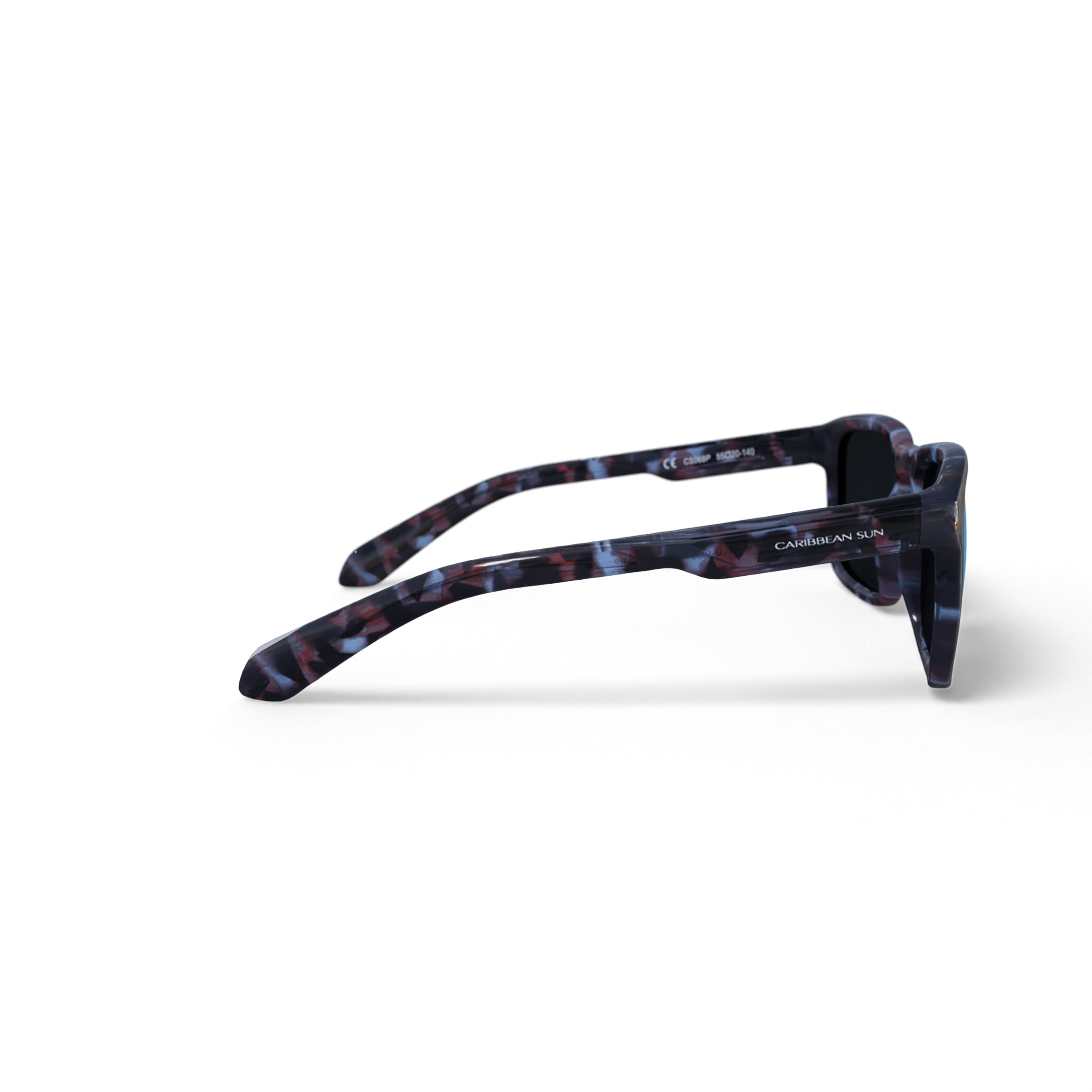 Caribbean Sun Rx'able Unisex Polarized Sport Sunglasses, Pine Key, Multi-colored Tortoise, 55-20-140