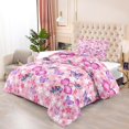 thumbnail image 2 of Kids Butterfly Comforter Set - Butterfly Twin Bedding Set Pink Butterflies, 2 of 6
