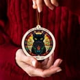 thumbnail image 4 of Black Cat Sunset Stained Glass Suncatcher Ornament – Holiday Ornament with Text for Loved Ones, Family & Friends, Christmas 2025 Decoration, 4 of 6