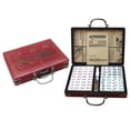 thumbnail image 1 of Case Chinese Numbered Mahjong Set 144 Tiles Mah-Jong Set Portable Chinese Toy with Box, 1 of 6