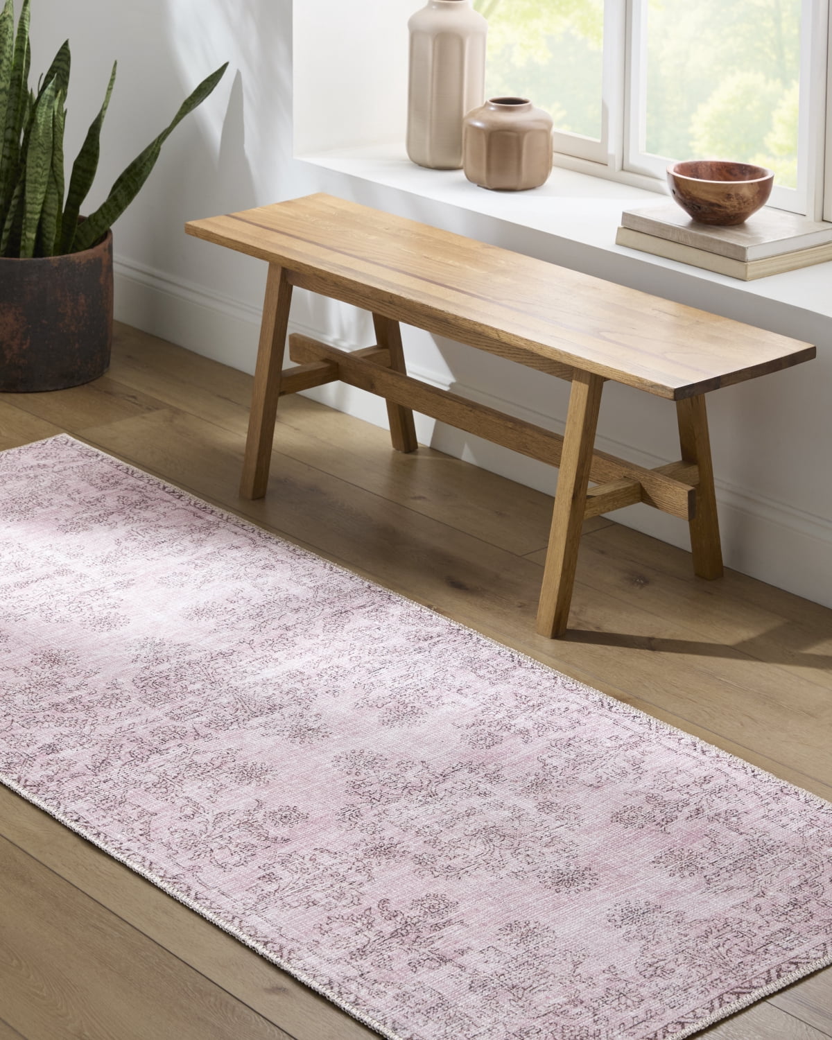 My Texas House Back to Campus Piper 2'7" x 7' Washable Runner Rug