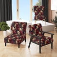 thumbnail image 1 of Designart "Grand Regency Damask I" Chaise d'Appoint Florale Rouge Rembourrée - Fauteuil de Salon Style Cottage, 1 of 7