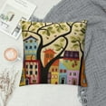thumbnail image 2 of Nawypu  Yellow Tree of Life Pillow Cover | Karla Gerard Floral Pillows | Floral Couch Cushion | Kids Room Pillowcase | Gold Plant Toss Pillows, 2 of 5