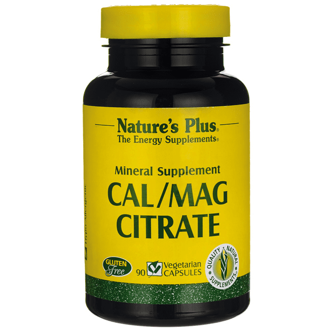 NaturesPlus Cal/Mag Citrate 90 Veg Caps