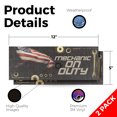thumbnail image 2 of Mechanic On Duty Vinyl Decal 2 Pack of 12 Inch x 5 Inch Weatherproof Heavy-Duty Adhesive Backing | Professional Auto Repairs, Reliable Services, Affordable Pricing | Made in USA, 2 of 6