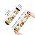 thumbnail image 4 of Pofeuu Cartoon Vegetables Print 30cm Socks, Adult Running Hiking Socks for Youth and Adult, 4 of 7