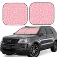 thumbnail image 2 of Picia Love 2 Piece Car Windshield Sun Shade Foldable | Foldable Sun Shield for Front Window Blocks UV Rays and Keeps Your Vehicle Cool-Medium, 2 of 7