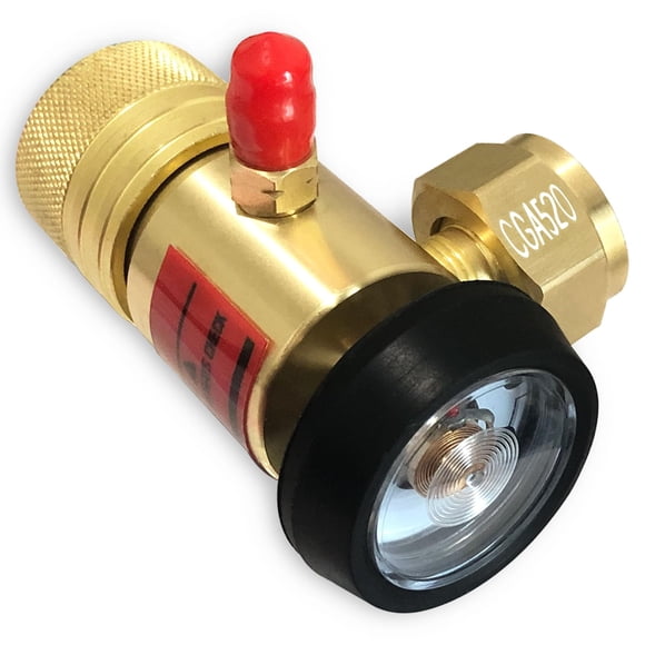 0386-0725 AR-B CGA520 Acetylene Regulator for B Tanks, for Turbo Torch regulator with Gauge, Use with TurboTorch Acetylene Kit, B Tank Torch Kit