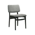 thumbnail image 2 of 5 Piece Dining Table with Twisted Hourglass Base, Gray, 2 of 5