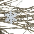 thumbnail image 5 of Northlight Pre-lit Glittered Twig and Snowflake Christmas Wreath - 28" - Warm White LED Lights, 5 of 5